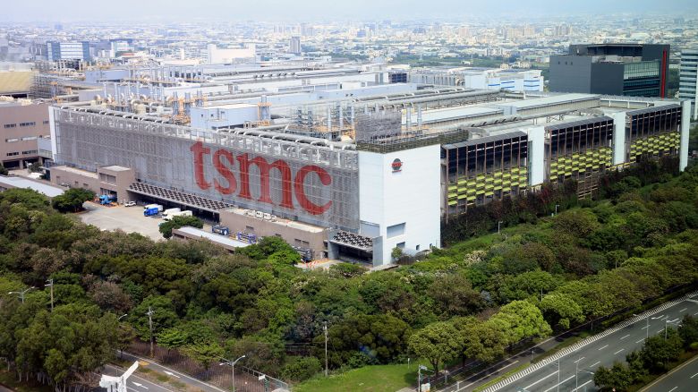 The Taiwan Semiconductor Manufacturing Co. (TSMC) building at the Central Taiwan Science Park in Taichung, Taiwan, on Friday, April 8, 2022. TSMC revenue rose to a record in the first quarter on demand for chips used in smartphones, computers and cars, while a prolonged shortage helped to boost prices. Photographer: I-Hwa Cheng/Bloomberg via Getty Images