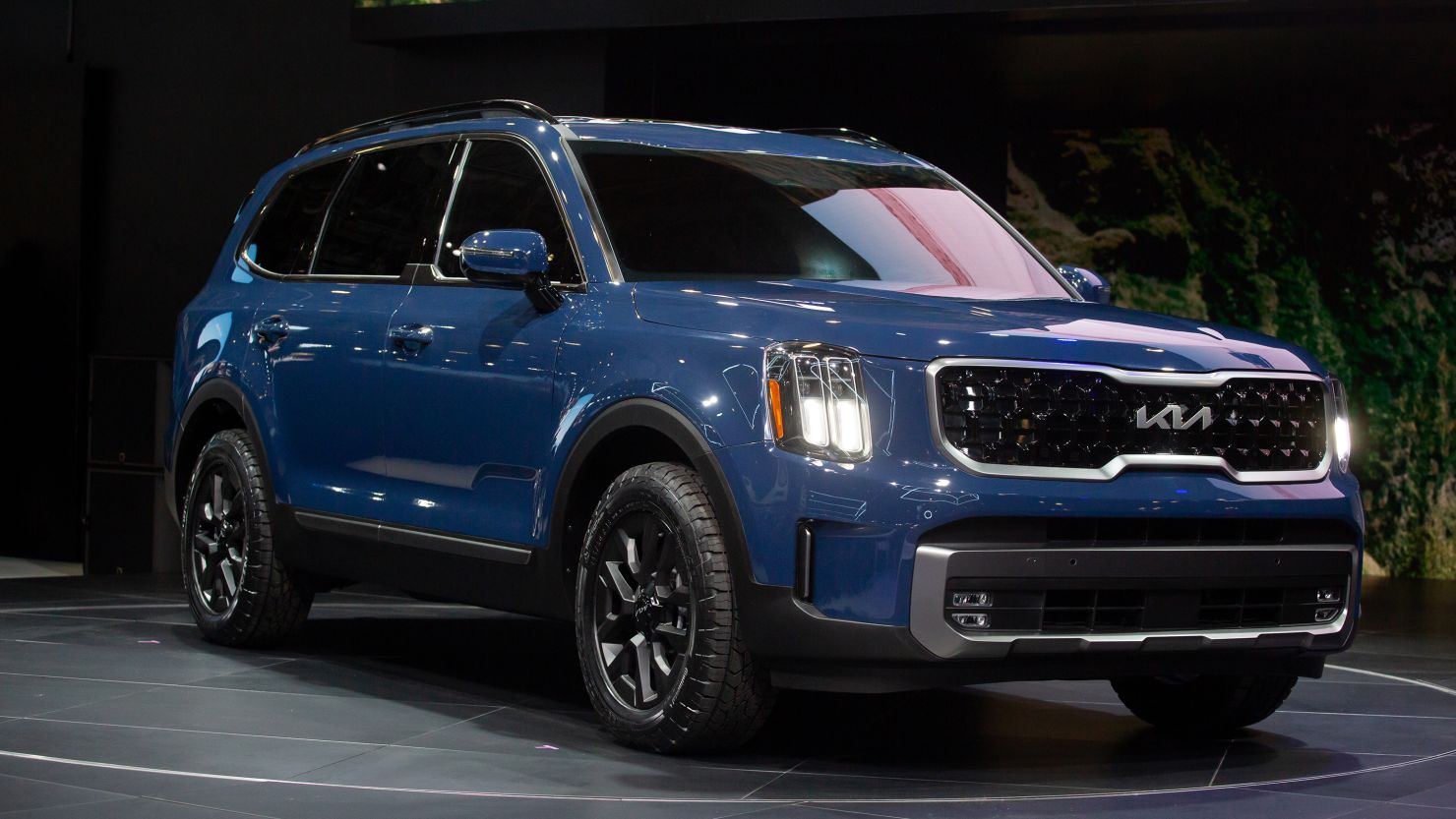 A Kia Telluride sports utility vehicle (SUV) is unveiled during the 2022 New York International Auto Show (NYIAS) in New York, U.S., on Wednesday, April 13, 2022. The NYIAS returns after being cancelled for two years due to the Covid-19 pandemic. Photographer: Michael Nagle/Bloomberg via Getty Images