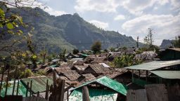 MAE LA, THAILAND - APRIL 04: General view of the Mae La refugee camp with bamboo houses surrounded by the jungle in Mae La, Tak Province, Thailand on on April 4, 2022. Mae La or Maela is a refugee camp in Thailand near the border with Myanmar (Burma), that was established in 1984 in the Tha Song Yang District, Tak Province (550km from capital Bangkok) in the Dawna Range area where lives around 50,000 Karen refugees after fleeing armed conflict and ethnic persecution by the Burmese army also known as "Tatmadaw", who razed, burned their homes and food crops, forced labor and enslavement. Mae La is the largest and oldest refugee camp for Karen refugees in Thailand with over 240 hectare. The camp has been established at 'Temporary Shelter' for over 38 years now, with almost no sign of hope for the people stuck inside to be able to go back into their country, especially with the ongoing conflict in Myanmar following the February 2021 coup by General Min Aung Hlaing. (Photo by Guillaume Payen/Anadolu Agency via Getty Images)