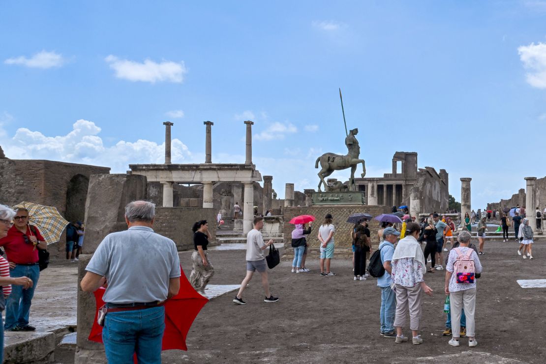 Pompeii has received an increasing number of visitors in recent years.