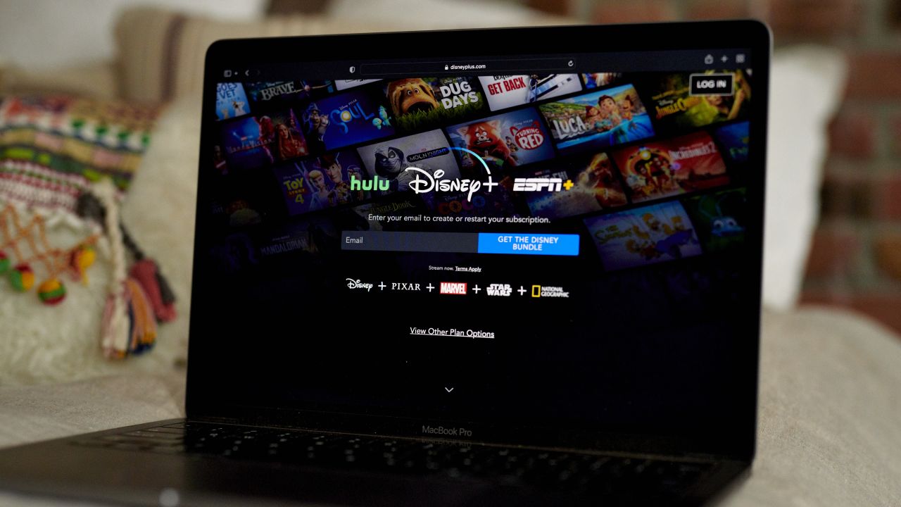 The Disney+ website on a laptop computer in the Brooklyn borough of New York, US, on Monday, July 18, 2022.