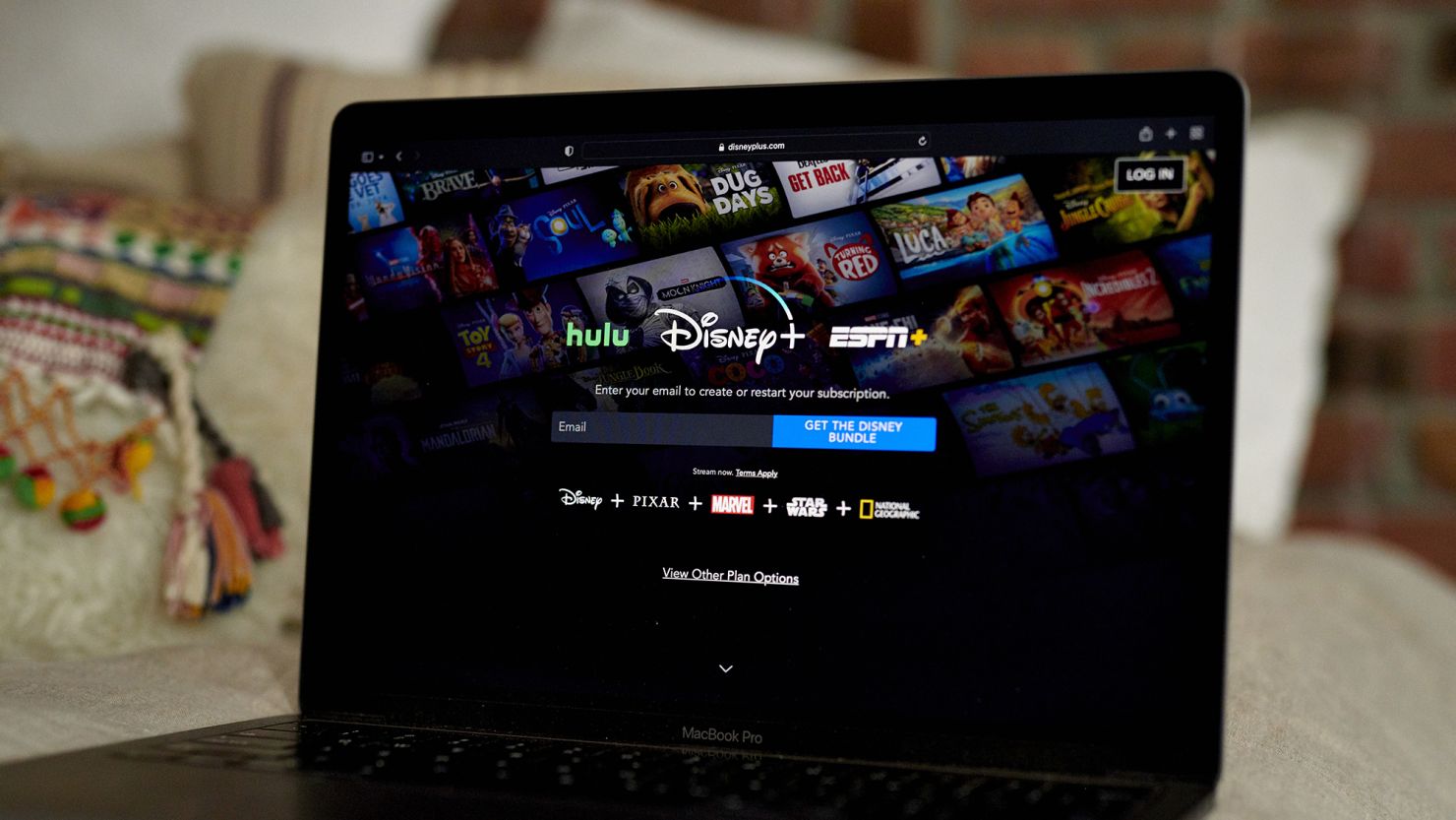 The Disney+ website. The company's streaming business just reported its most profitable quarter and the company forecast even better profits ahead.
