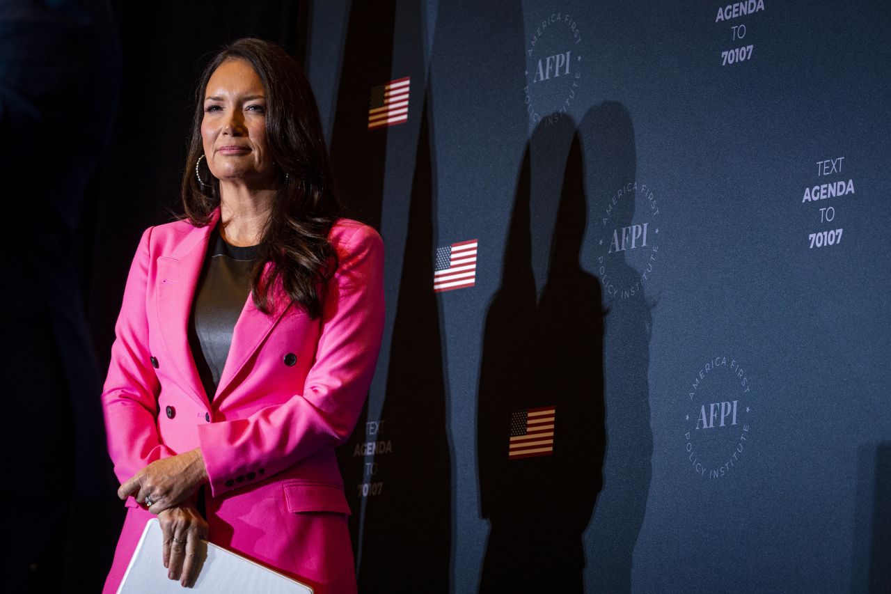 Brooke Rollins attends a summit in Washington, DC in July 2022.