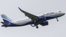 An aircraft operated by IndiGo, a unit of InterGlobe Aviation Ltd. near the Chhatrapati Shivaji International Airport in Mumbai, India, on Monday, July 25, 2022.