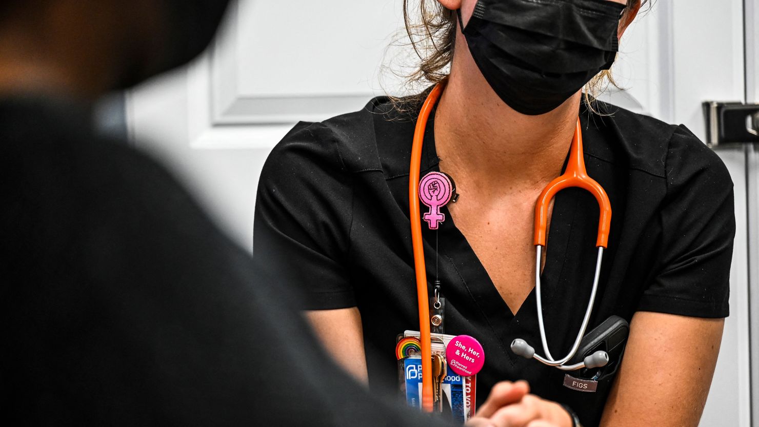 A woman who chose to remain anonymous has her vitals checked before receiving an abortion at a Planned Parenthood Abortion Clinic in Jacksonville, Florida. A six-week ban takes effect in the state on May 1.