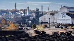 The Edgar Thomas Plant of the United States Steel Corporation in Braddock, Pennsylvania, on October 27, 2022.