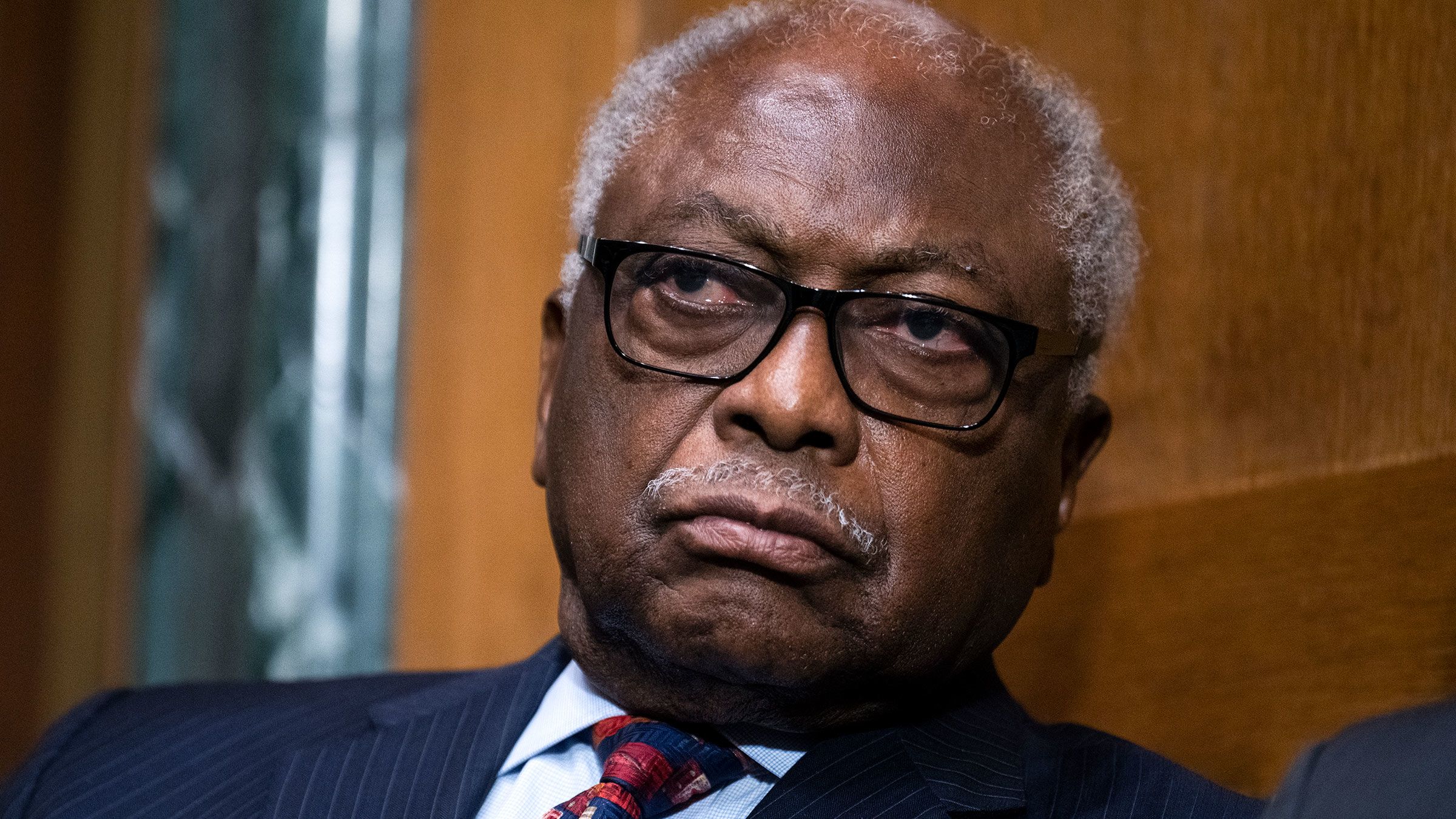 Jim Clyburn listens to DeAndrea Gist Benjamin, of South Carolina, nominee to be US Circuit Judge for the Fourth Circuit, testify during her Senate Judiciary Committee confirmation hearing on Tuesday, November 15, 2022.