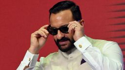 Bollywood actor Saif Ali Khan attends a launch ceremony of a first physical store of his clothing brand- House of Pataudi, in Mumbai on November 16, 2022.