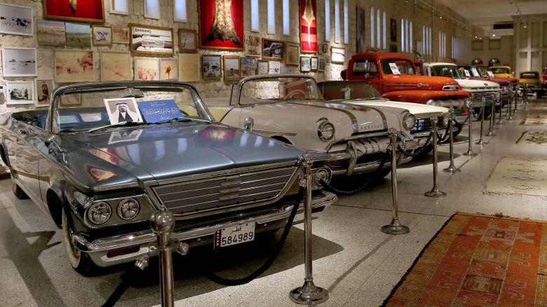A picture shows old Pontiacs displayed at the Sheikh Faisal bin Qassim al-Thani Museum in al-Samriya, on the outskirts of the Qatari capital Doha, on August 3, 2022. (Photo by MUSTAFA ABUMUNES / AFP) (Photo by MUSTAFA ABUMUNES/AFP via Getty Images)