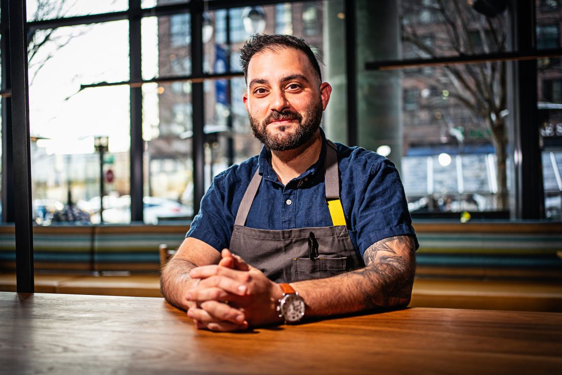 Michael Rafidi won the Outstanding Chef award. His DC restaurant Albi features cuisine that draws on his Palestinian roots.