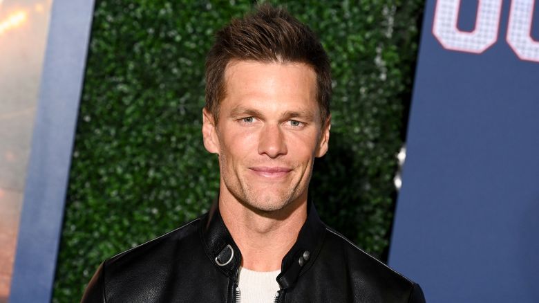 Tom Brady at the premiere of "80 For Brady" held at Regency Village Theatre on January 31, 2023 in Los Angeles, California. (Photo by Gilbert Flores/Variety via Getty Images)