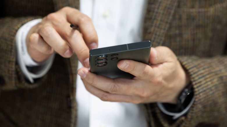 A Samsung Electronics Co. Galaxy S23 Ultra smartphone during a media preview event in Seoul, South Korea, on Monday, Jan. 30, 2023.