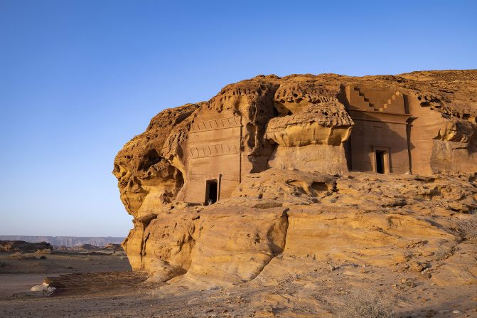 <strong>Monumental tombs: </strong>The ancient Nabataean carved tombs at the archaeological site of al-Hijr in Hegra are among Saudi Arabia's many stand out sights.