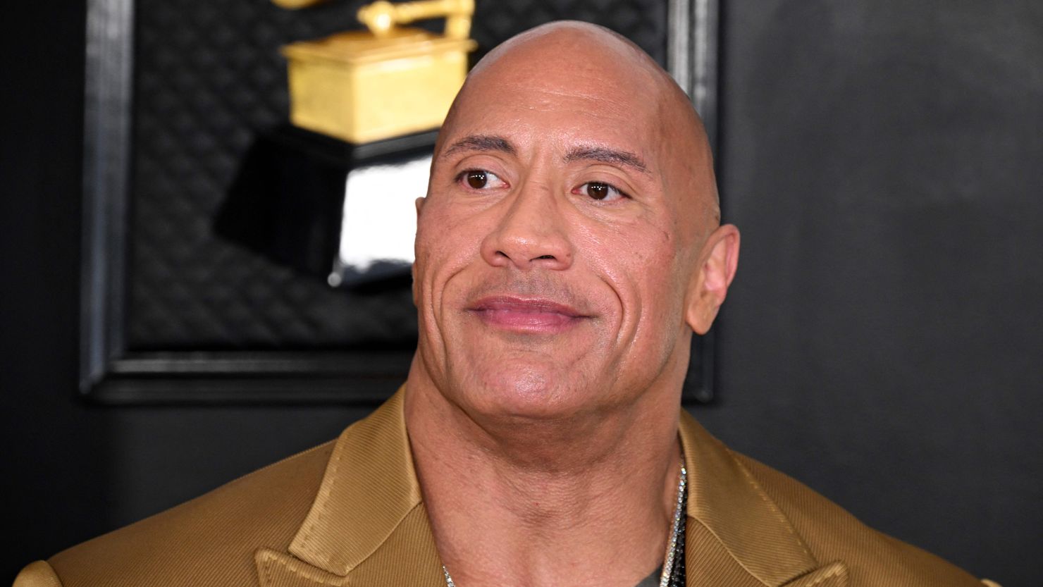 Dwayne Johnson at 2023 Annual Grammy Awards in Los Angeles.