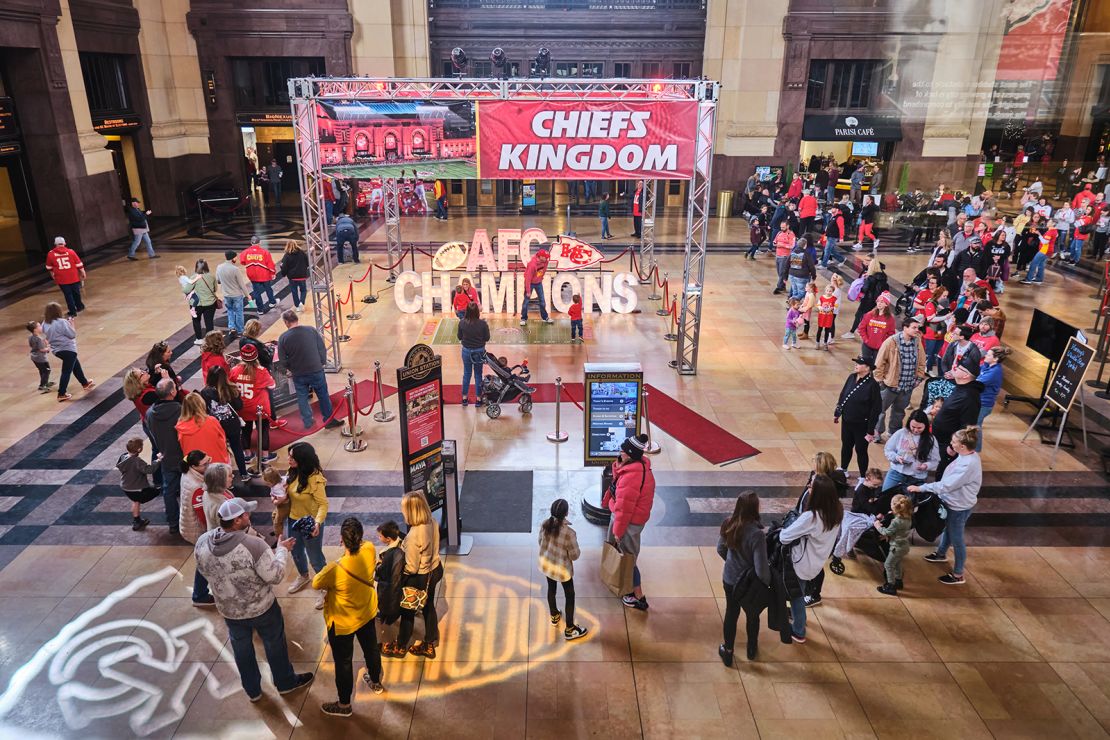 In February 2022, Union Station hosted "Chiefs Mania" where fans gather to celebrate the Super Bowl run that year by the Kansas City Chiefs.