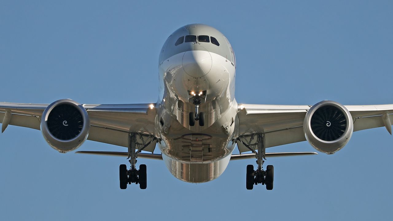 Boeing 787-9 Dreamliner, from Qatar Aieways company, landing at Barcelona airport, in Barcelona on 04th January 2023. 
 -- (Photo by Urbanandsport/NurPhoto via Getty Images)