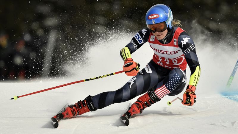 Mikaela Shiffrin feeling ‘more human’ after crashing out in giant slalom event