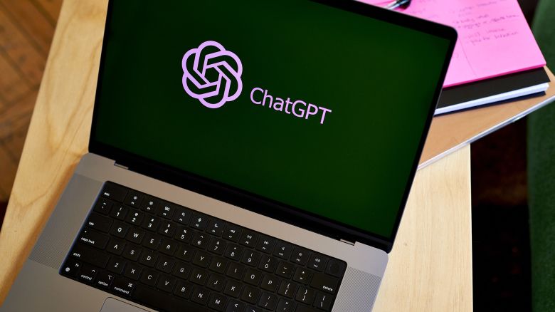 The ChatGPT logo on a laptop computer arranged in the Brooklyn borough of New York, US, on Thursday, March 9, 2023. ChatGPT has made writing computer code and cheating on homework easier. Soon, it could make email scams a cinch. That's the warning from Darktrace Plc, the British cybersecurity firm. Photographer: Gabby Jones/Bloomberg via Getty Images