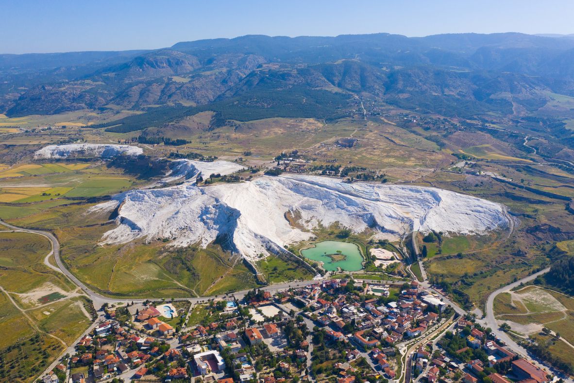 <strong>Geothermal playground: </strong>Pamukkale is located on the Denzili Basin fault line, along which several other towns benefit from geothermal forces that are used to generate electricity, provide heating and provide spa treatments.
