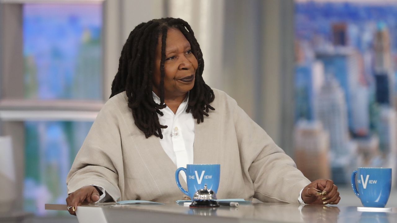 Whoopi Goldberg interviews a guest on The View on Wednesday, March 29, 2023.