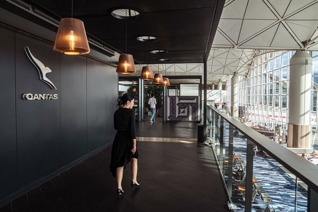 Qantas, with its lounge seen here in Hong Kong, will increase the points "price" of redemptions in August.