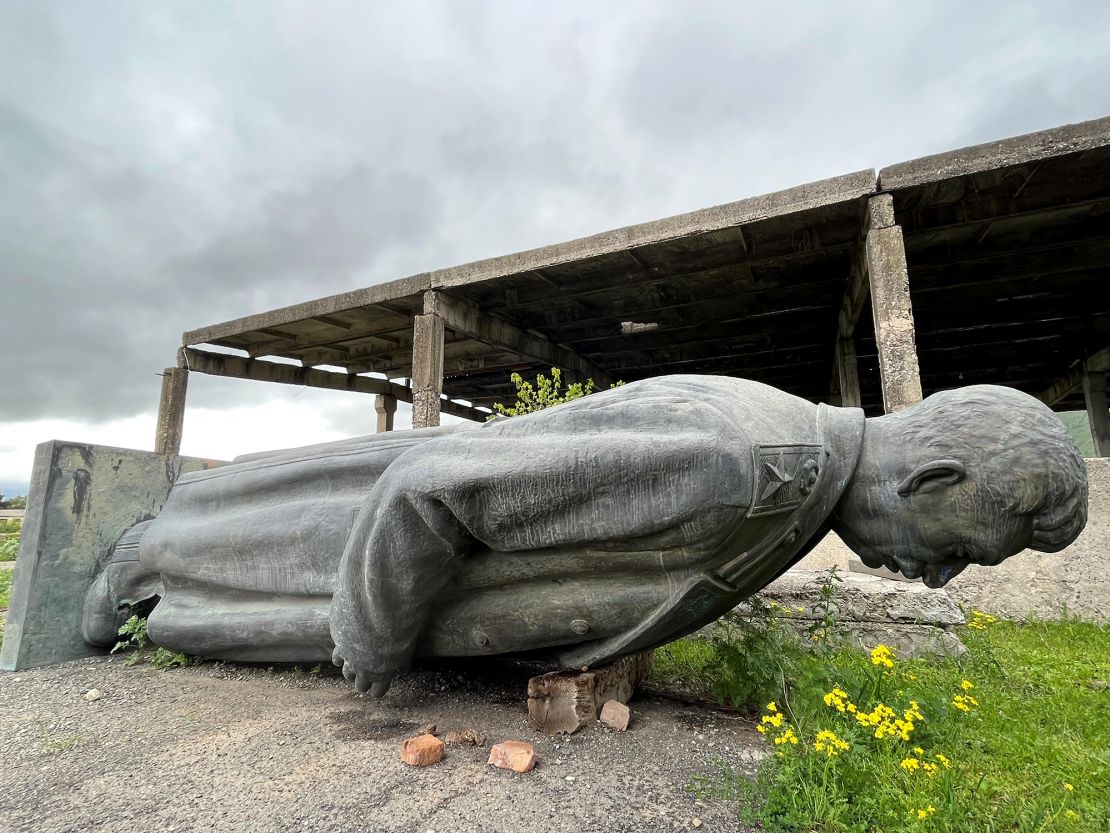 Since 2010, Stalin’s statue has been laid face down a short walk away from the museum.