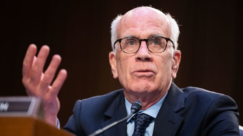 Sen. Peter Welch attends a Senate Judiciary Committee markup in Hart Building on Thursday, May 11. 