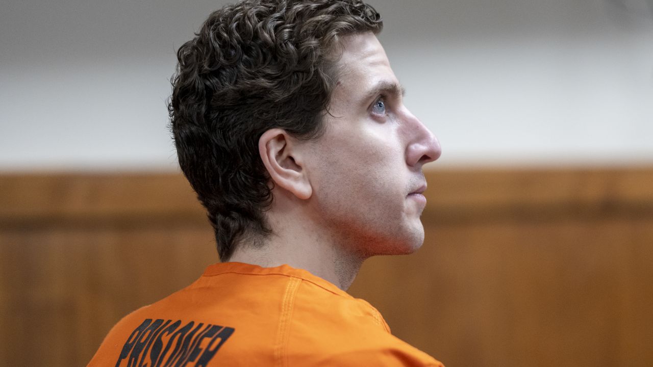 Bryan Kohberger, who is accused of killing four University of Idaho students in November 2022, listens during his arraignment hearing in Latah County District Courtin Moscow, Idaho, on May 22, 2023.