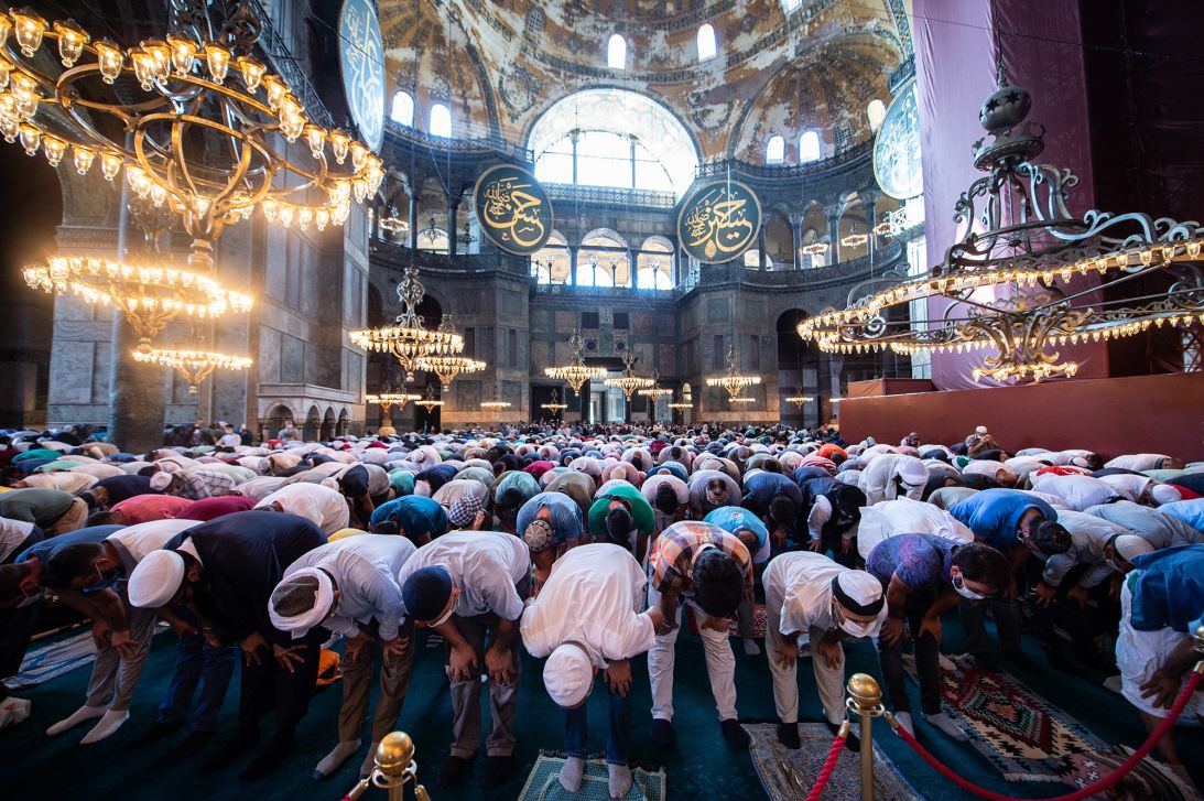 The Turkish government controversially converted the building back into a mosque in 2020. Hagia Sophia had previously been deemed a museum when the secular Turkish state was created.