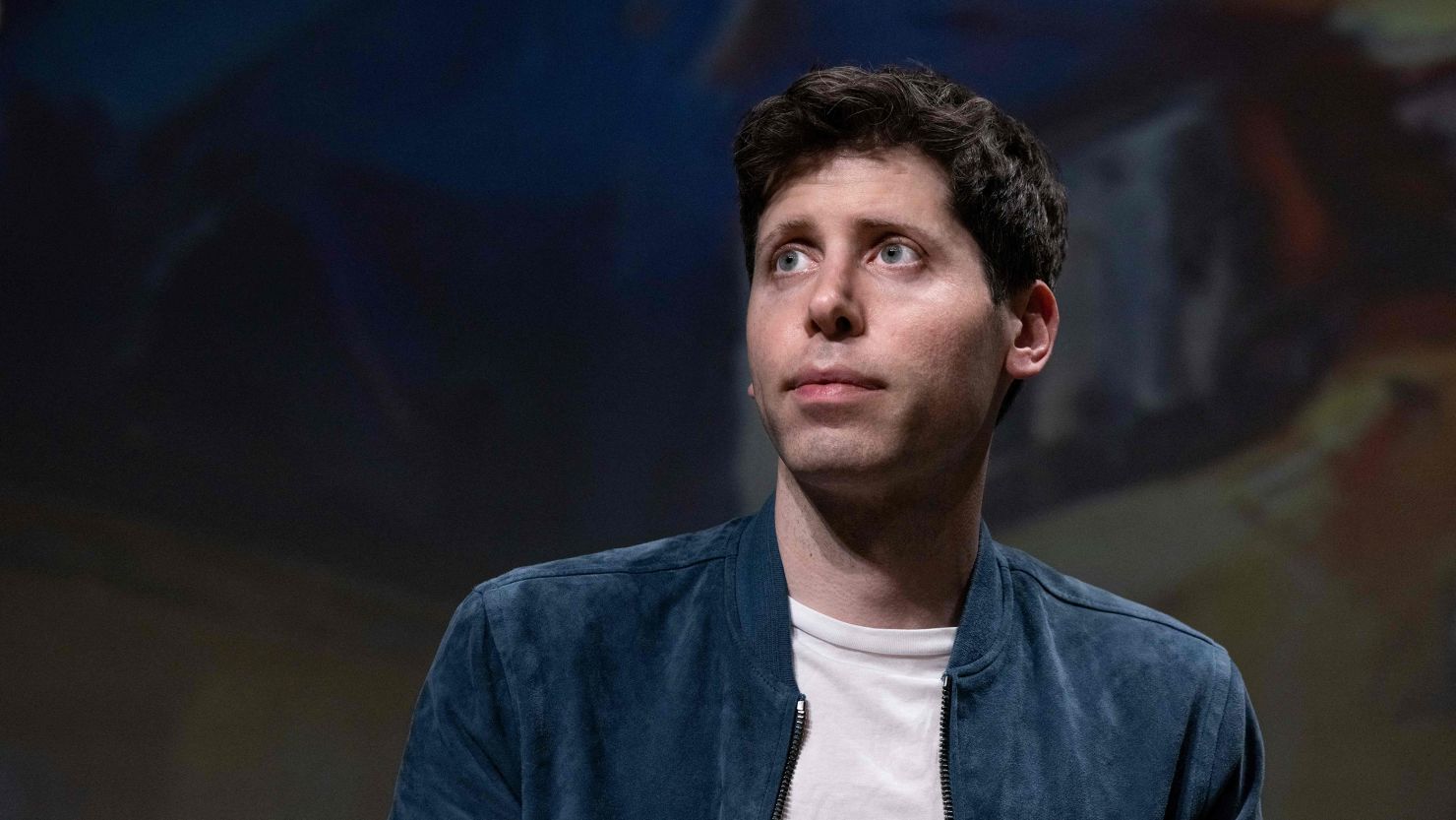 OpenAI CEO Sam Altman speaks at the Station F in Paris on May 26, 2023.