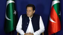 Imran Khan, Pakistan's former prime minister, during an interview in Lahore, Pakistan, on Friday June 2, 2023.