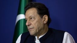 Imran Khan, Pakistan's former prime minister, is pictured during an interview in Lahore in June 2023.