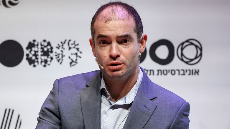 Ilya Sutskever, Russian Israeli-Canadian computer scientist and co-founder and Chief Scientist of OpenAI, speaks at Tel Aviv University in Tel Aviv on June 5, 2023. (Photo by JACK GUEZ / AFP) (Photo by JACK GUEZ/AFP via Getty Images)