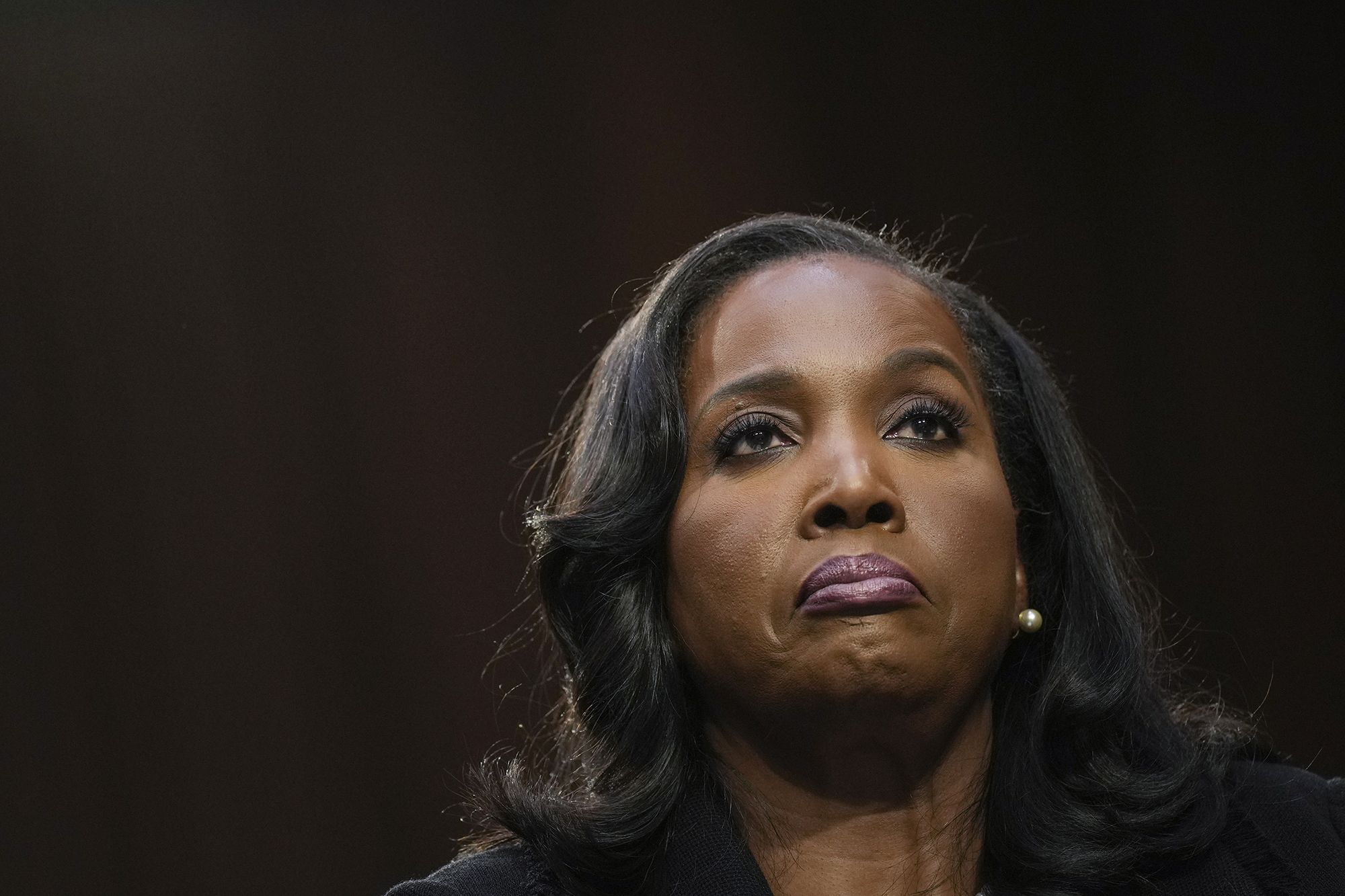 Lisa DeNell Cook, nominee to be a member of the Board of Governors of the Federal Reserve System, testifies during a Senate Banking nominations hearing on June 21, 2023 in Washington, DC.