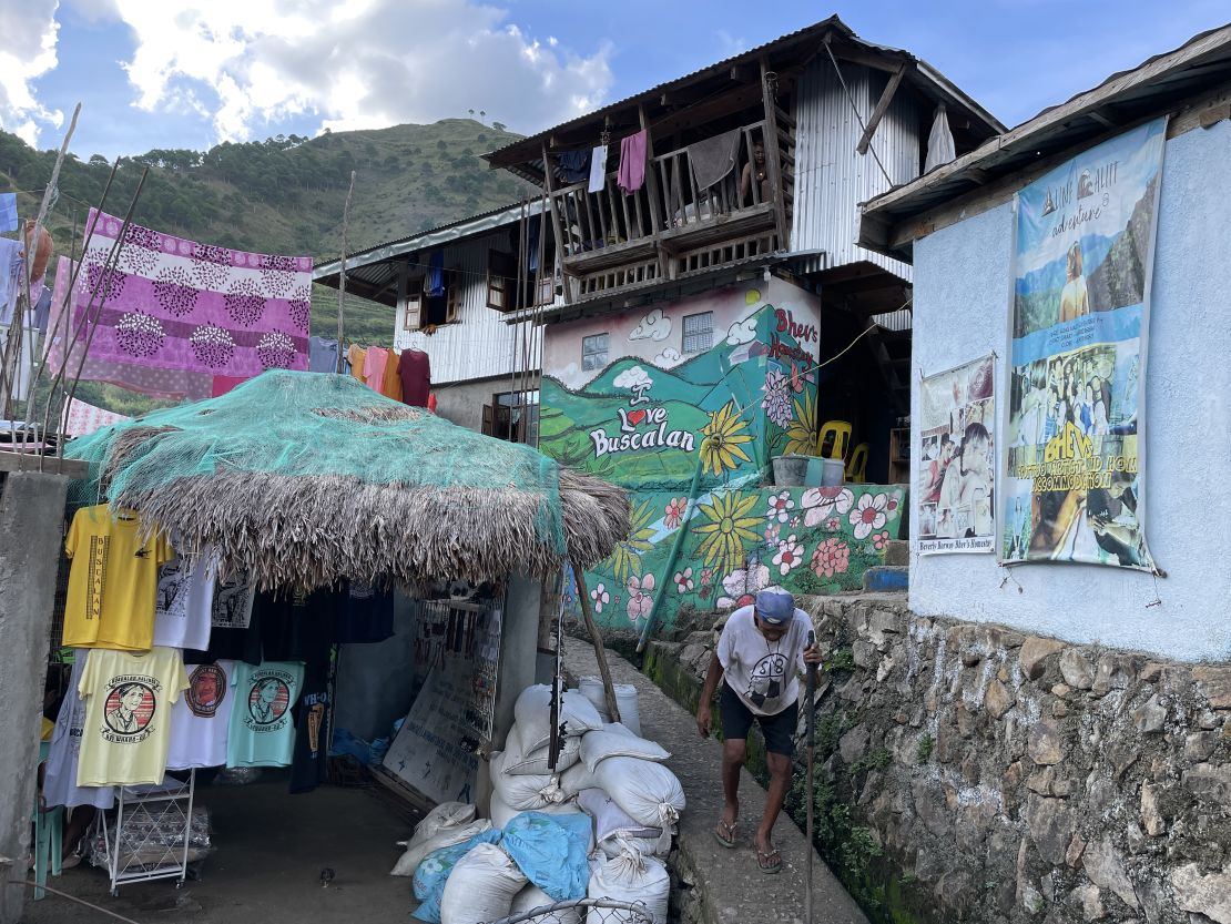 Souvenirs dedicated to Whang-Od on sale in the village.