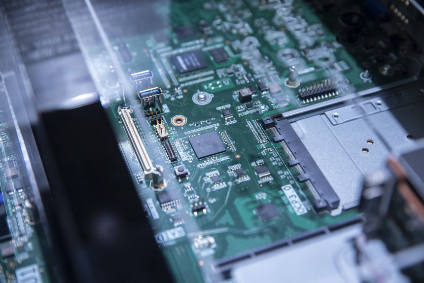 Processors and memory chips from AMD.