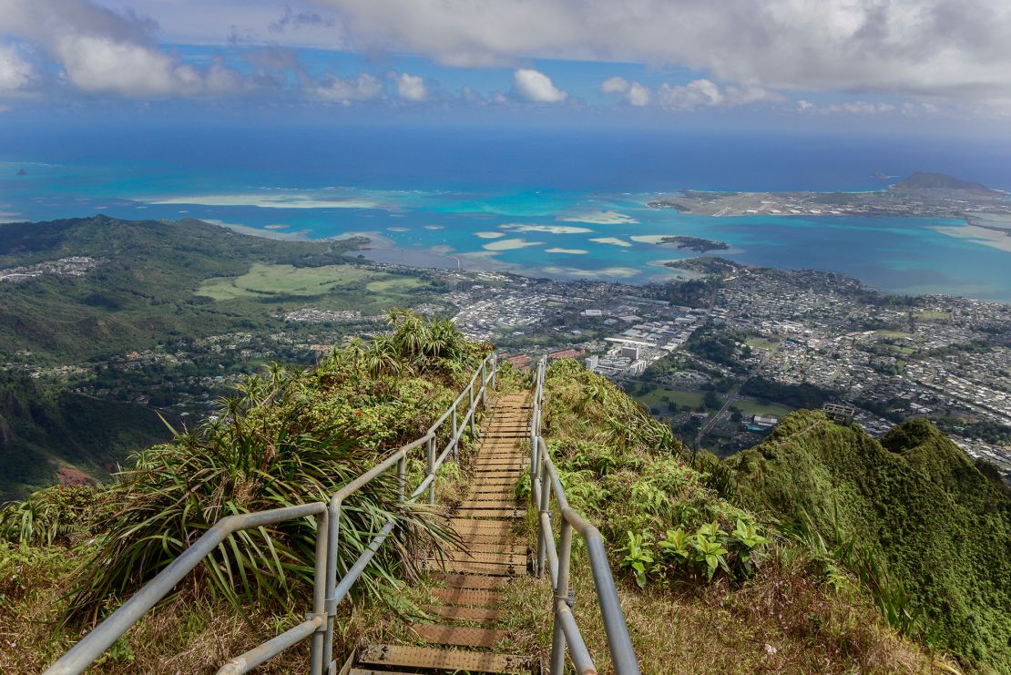 Look but don't touch: Hawaii's Haiku Stairs.