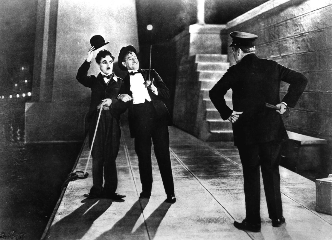 Charlie Chaplin stars in his 1931 silent film, 