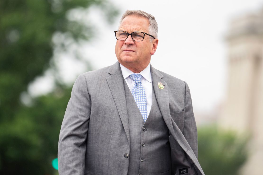 Rep. Mike Bost arrives to the US Capitol on Thursday, June 22, 2023.