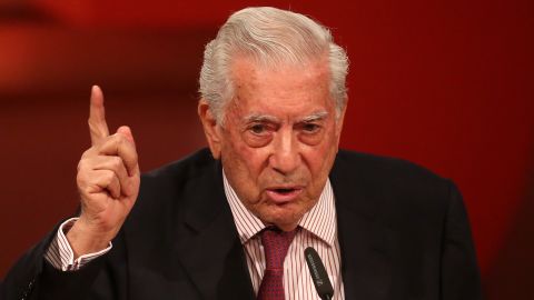 BERLIN, - SEPTEMBER 09: Peruvian writer Mario Vargas Llosa speaks during the opening of the 20th International Literature Festival Berlin (ILB) at the Berliner Philharmonie on September 9, 2020 in Berlin, . The 20th International Literature Festival Berlin will take place from September 9 to 19, 2020. (Photo by Adam Berry/Getty Images)