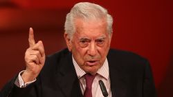 BERLIN,  - SEPTEMBER 09: Peruvian writer Mario Vargas Llosa speaks during the opening of the 20th International Literature Festival Berlin (ILB) at the Berliner Philharmonie on September 9, 2020 in Berlin, . The 20th International Literature Festival Berlin will take place from September 9 to 19, 2020. (Photo by Adam Berry/Getty Images)