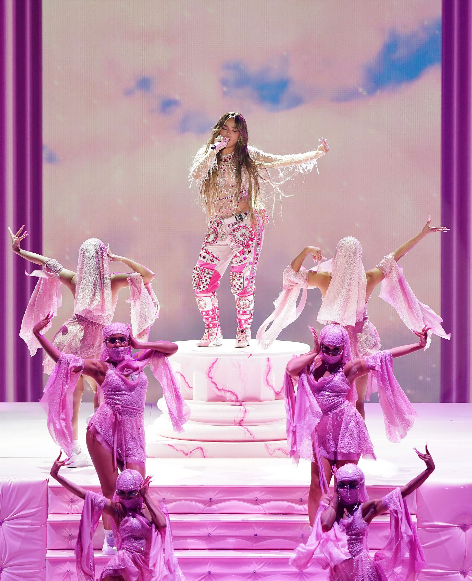 Karol G Looked Like Mermaid Barbie at the 2023 MTV Video Music
