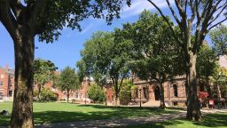 Sayles Hall and Campus, Brown University, Providence, Rhode Island, USA.