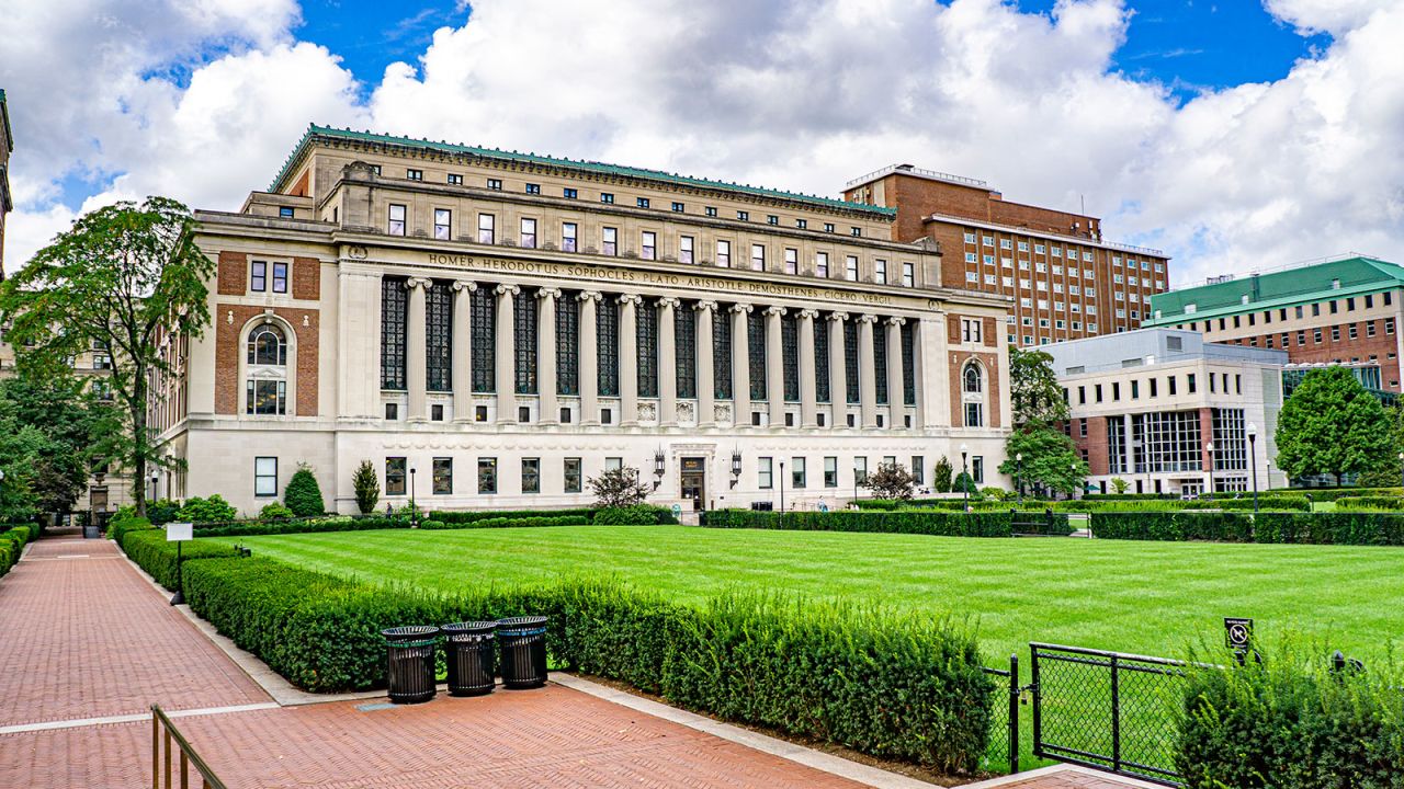 Butler Library, Columbia University, New York City, New York, USA. (Photo by: Photographer name/Education Images/Universal Images Group via Getty Images)