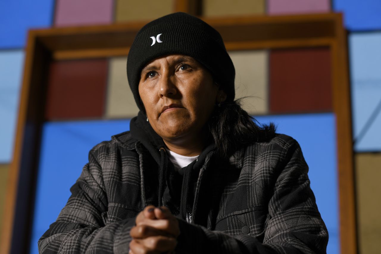  Jeanette Vizguerra, immigrant rights activist, poses for a portrait at First Unitarian Society of Denver in Denver, Colorado on January 26, 2021.