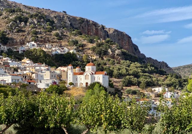 <strong>No regrets: </strong>They've settled into life in Kritsa, located around a 12-minute drive from the city of Agios Nikolaos in eastern Crete, and say they feel very much at home there.