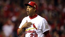 Octavio Dotel won a World Series title with the St. Louis Cardinals in 2011.