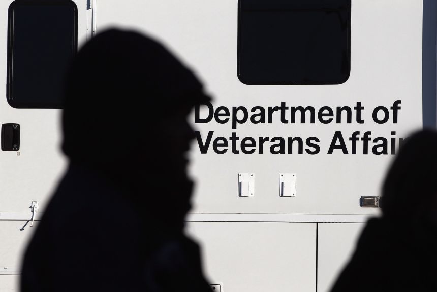 Homeless military veterans in 2011 in Denver. The VA has used Housing First to reduce homelessness.