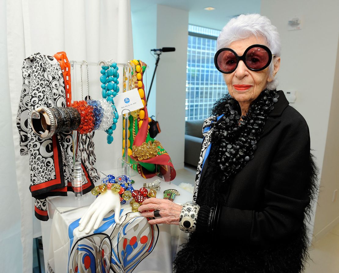 Apfel was a celebrated interior designer for decades, and her famed personal style landed her many brand partnerships and a major modeling contract at 97 years old.