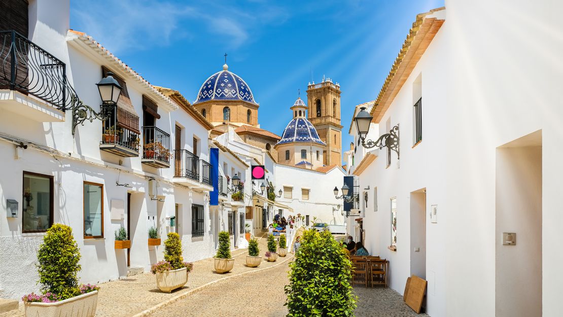 Today, Edouard and Nana live in Altea in Spain's Costa Blanca region, pictured here.